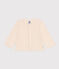 Babies' Cotton Cardigan AVALANCHE Ecru