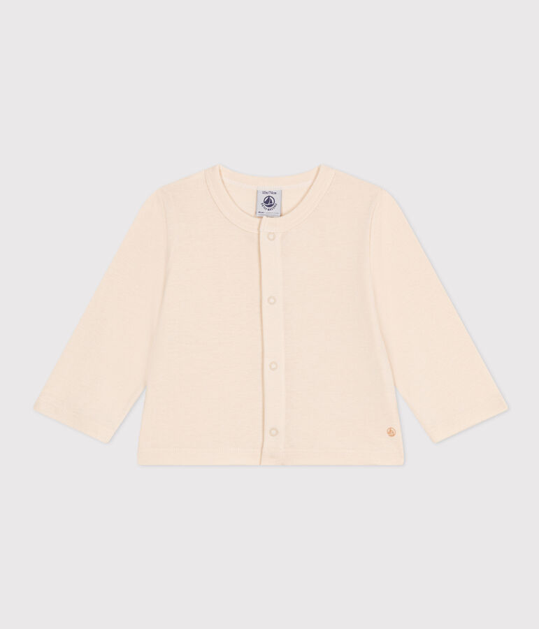Babies' Cotton Cardigan Ecru