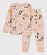 Girls' Floral Tube Knit Pyjamas