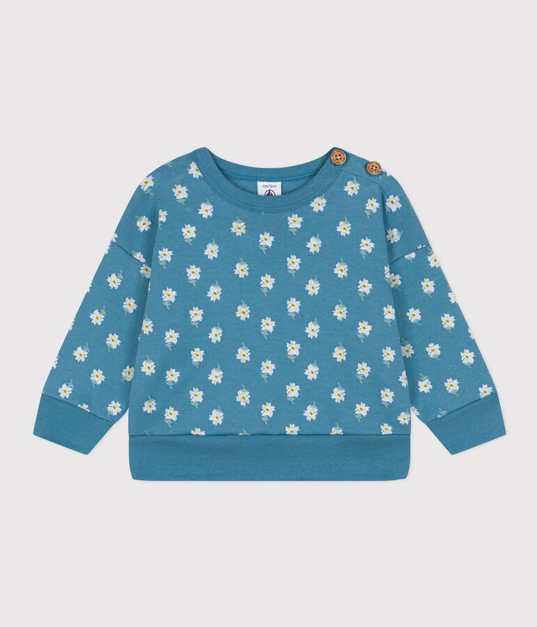 Babies' Thick Jersey Sweatshirt blue/multicolor