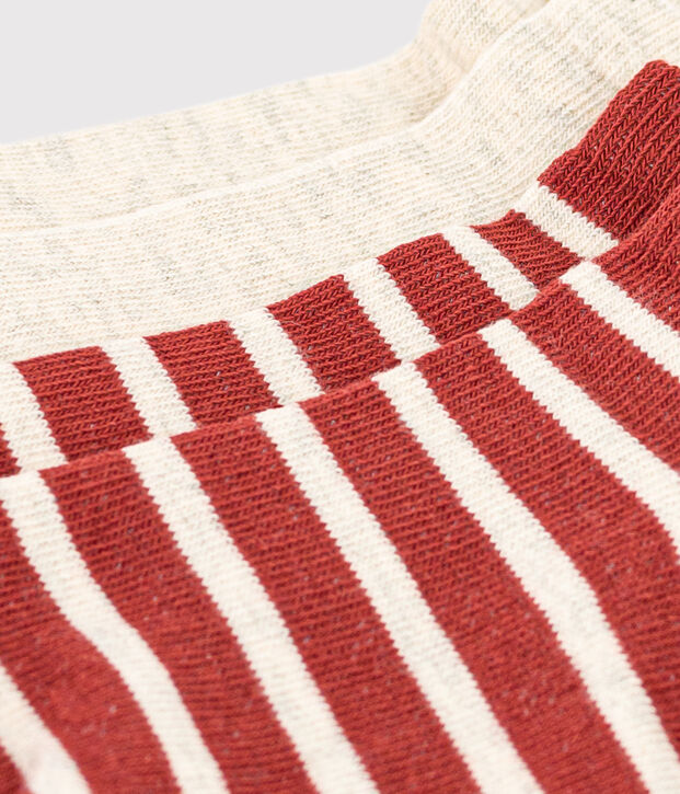 Unisex Children's Short Stripy Socks - 2-Pack multicolor