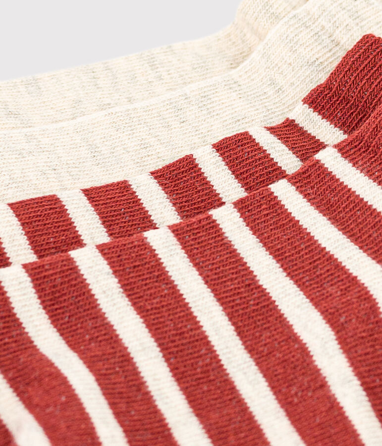 Unisex Children's Short Stripy Socks - 2-Pack multicolor