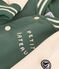 Boys' Fleece Baseball Jacket CROCO green/AVALANCHE
