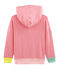 Child's Ribbed Hoody CUPCAKE pink/MARSHMALLOW white