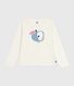 Children's long-sleeved printed cotton T-shirt