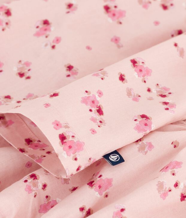 Babies' sleeveless cotton dress with matching bloomers pink/multicolor