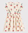 Girls' Floral Cotton Gauze Dress AVALANCHE white/MULTICO