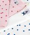 Pack of long sleeved apple-print cotton bodies for babies variante 1