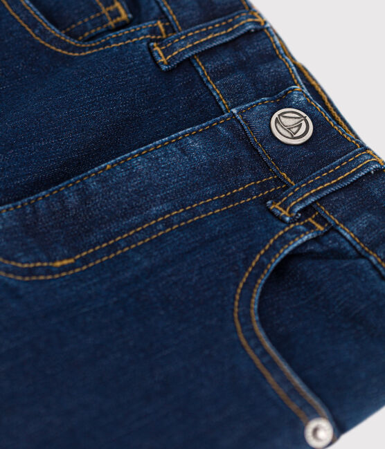 Boys' straight fit denim trousers DENIM BRUT blue