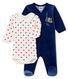 Set of baby boy's sleepsuit and body in a cotton.