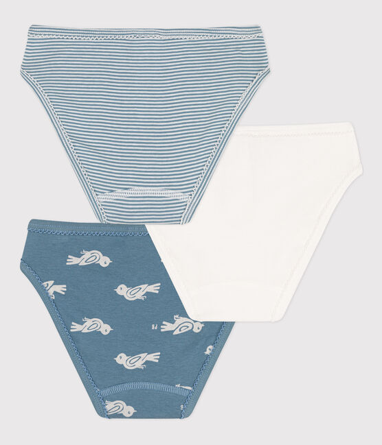 Girls' Bird Patterned Cotton Briefs - 3-Pack variante 1