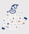 Children's dog print cotton fancy dress pyjamas white/multicolor