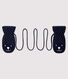 Baby's unisex fleece-lined mittens