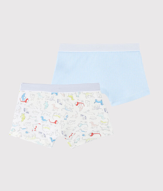Boys' Animal Print Organic Cotton Boxer Shorts - 2-Pack variante 1