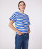 The Boxy stripy cotton T-Shirt for women AVALANCHE white/MULTICO