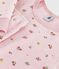 Children's floral print velour pyjamas JOLI pink/MULTICO white