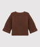 Baby's cardigan in wool and cotton mix BROWN brown