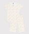 Children's cotton capri pyjamas printed with fruit MARSHMALLOW white/MULTICO white