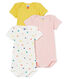 Baby Girls' Short-Sleeved Bodysuit - 3-Piece Set