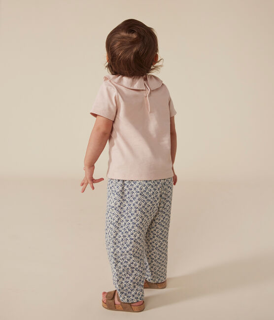 Babies' Short-Sleeved Jersey Blouse SALINE pink