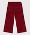 Children's plain corduroy trousers AMARANTE