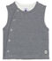 Baby Boys' Ribbed Sleeveless Vest SMOKING blue/MARSHMALLOW white