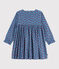 Children's long-sleeved printed corduroy dress ADRIATIC blue/MULTICO