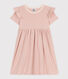 Girls' Short-Sleeved Cotton Dress