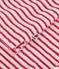 Women's stripy cotton short pyjamas MARSHMALLOW red/SPI