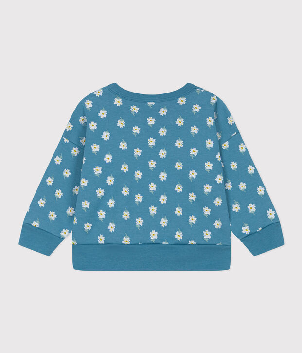 Babies' Thick Jersey Sweatshirt blue/multicolor