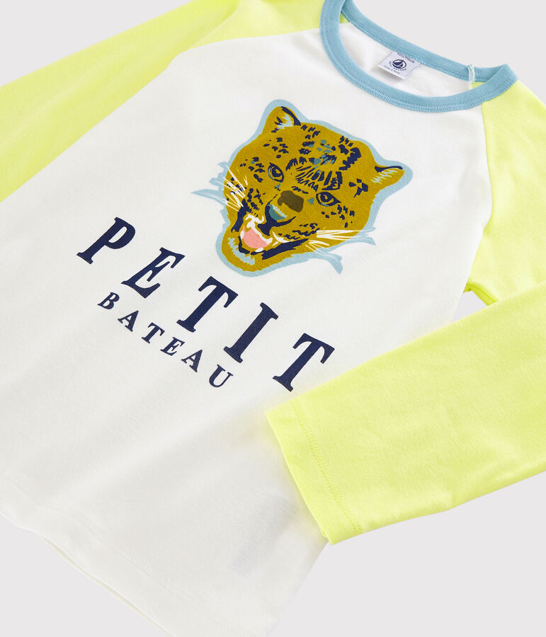 Boys' Leopard Print Cotton Pyjamas yellow/multicolor