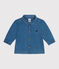 Babies' plain denim shirt DENIM CLAIR blue