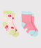 Set of 2 pairs of socks for baby girls variante 1