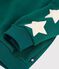 Babies' plain cotton sweatshirt with star badges TREE