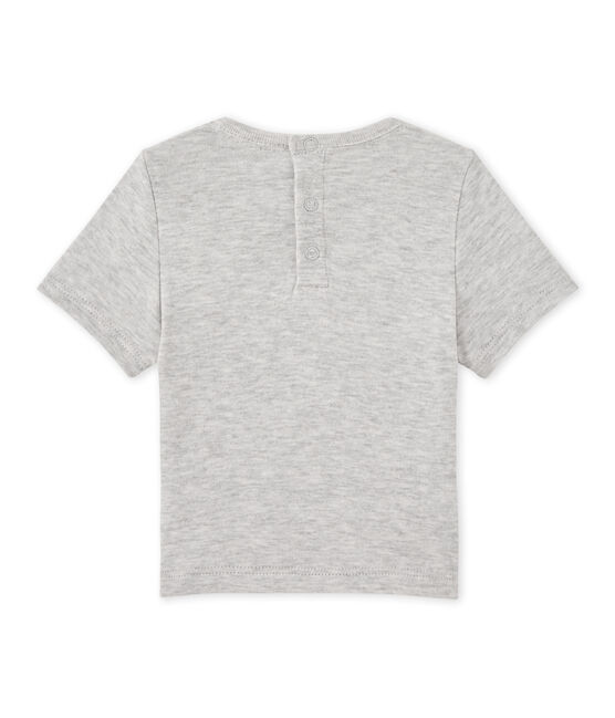 Baby boy's plain T-shirt BELUGA CHINE grey