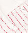 Babies' Organic Jacquard Clothing - 3-Piece Set MARSHMALLOW white/TERKUIT red