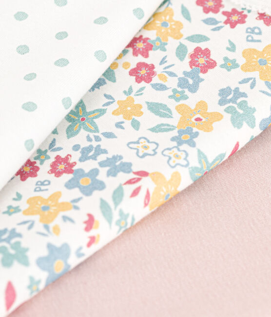 Floral Cotton Vest Bodysuits - 3-Pack variante 1