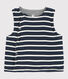 Babies' Reversible Sleeveless Vest in Padded Rib Knit