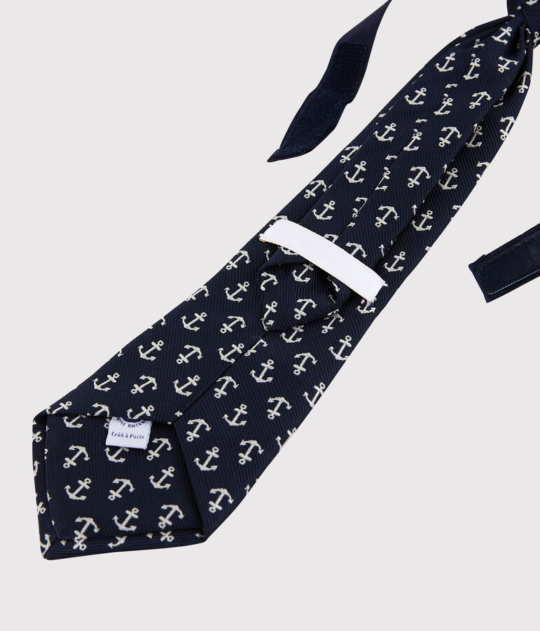 Boys' Tie SMOKING blue/MARSHMALLOW white