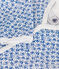Babies' Floral Print Cotton Pyjamas MARSHMALLOW blue/INCOGNITO