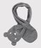 Babies' Microfleece-Lined Scarf SUBWAY CHINE grey