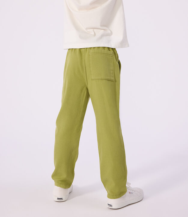 Children's cotton trousers green