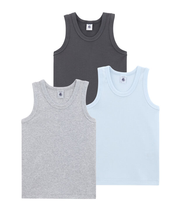 Little boy's vest top trio multicolor