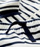 Babies' Organic Striped Clothing - 2-Piece Set MARSHMALLOW white/SMOKING blue