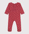 Babies' long-sleeved cotton pyjamas PAPI pink/PANACOTTA beige