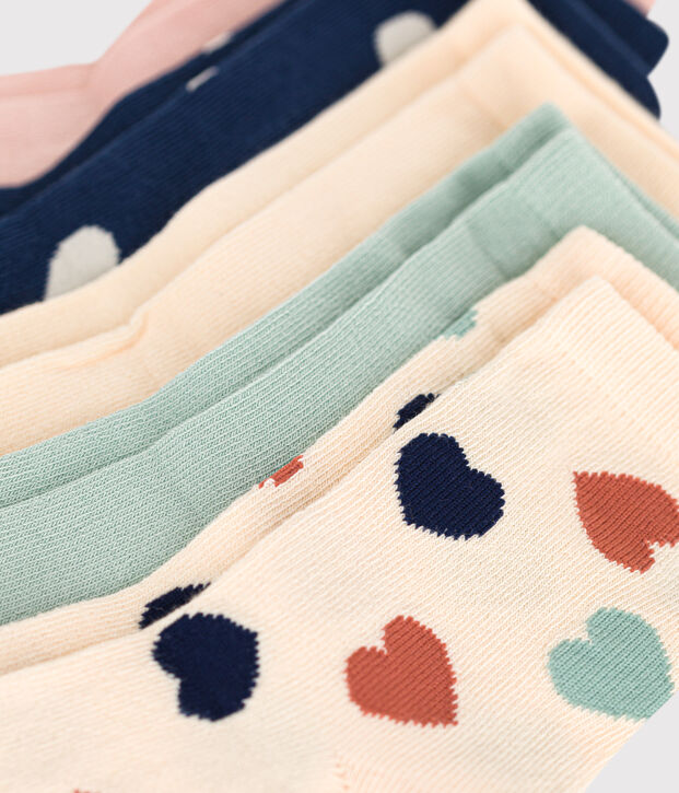 Children's Heart Cotton Socks - 5-Pack multicolor