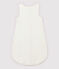 Babies' Starry White Organic Cotton Easy-Care Sleeping Bag MARSHMALLOW white/GRIS grey