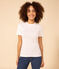 Women's Iconic Cocotte Stitch Cotton T-Shirt ECUME white