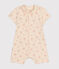 Babies' Lightweight Jersey Playsuit AVALANCHE white/MULTICO