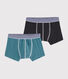 Boys' Plain Boxer Shorts - 2-Piece Set